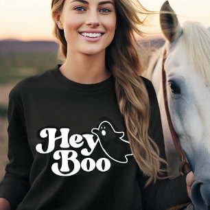 Schattige Hey Boo Funny Ghost Halloween T-shirt