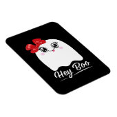 Schattige Hey Boo Halloween Magneet (Rechterzijde)