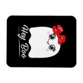 Schattige Hey Boo Halloween Magneet (Horizontaal)