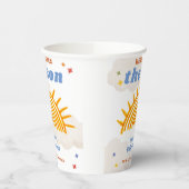 Schattige hier komt de Son Sunshine Baby shower Papieren Bekers (Links)