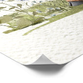 Schattige Highland Koe Baby shower Welkomstbord Poster (Hoek)