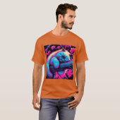 Schattige Himalaya kat slaap vrienden T-shirt (Voorkant volledig)