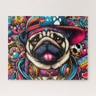 Schattige Hip Hop Poot Legpuzzel