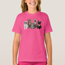 Schattige Hippie Kat Kinderen T-shirt
