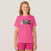 Schattige Hippie Kat Kinderen T-shirt (Voorkant volledig)