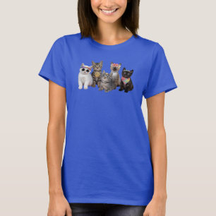 Schattige Hippie Kat T-shirt