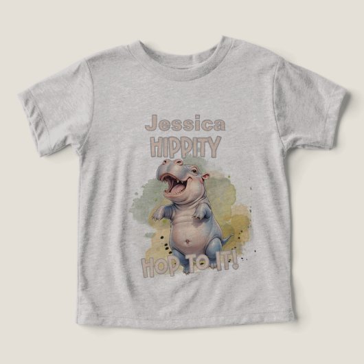 Schattige Hippo Safari Animal (Design voorkant)