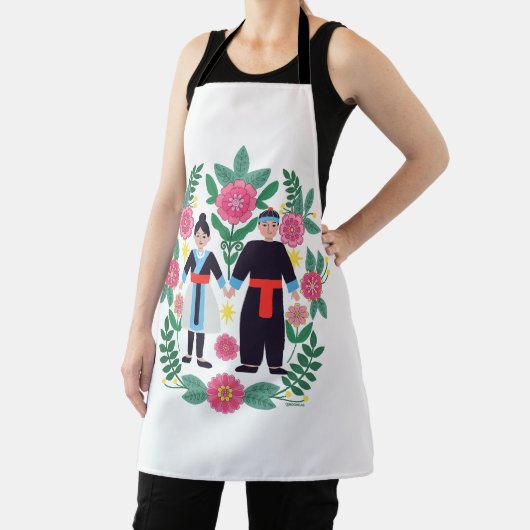 Schattige Hmong-koppel Schort (Insitu)