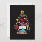 Schattige hockey kerstboom ornament grappig cadeau feestdagenkaart (Voorkant)