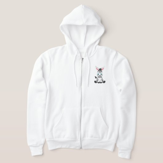 Schattige hoeven: de charme van een Zebra Hoodie (Laagn)
