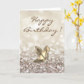 Schattige hoge niveaus op glittery, Kaart op zater (Gele Bloem)