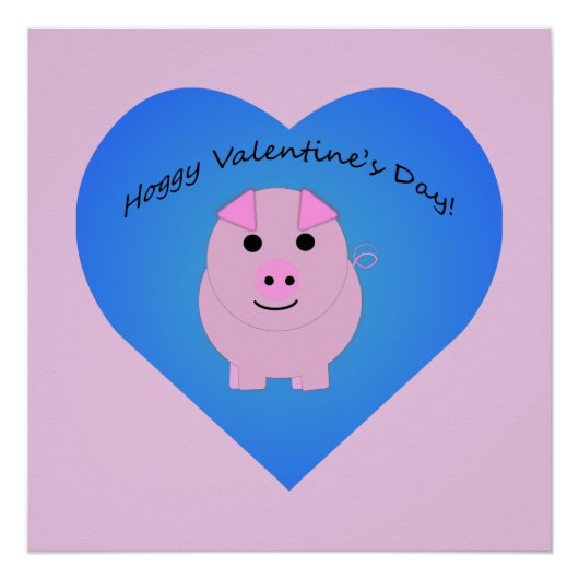 Schattige Hoggy Valentijnsdag Perfect Poster (Voorkant)