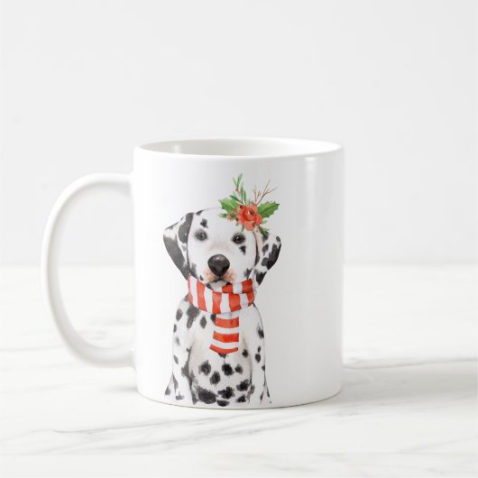 Schattige Holiday Dalmatian Fancy Mok van het Manu (Links)