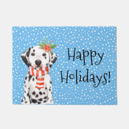Schattige holiday Dalmatian Puppy door Mat