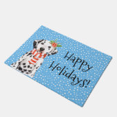 Schattige holiday Dalmatian Puppy door Mat (Schuin)