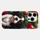 ❄️🐶 Schattige Holiday Puppy met Kerstspirit Case-Mate iPhone Case (Achterkant (horizontaal))