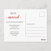 Schattige Holly Ornament Weve verhuisde vakantie v Briefkaart (Achterkant)