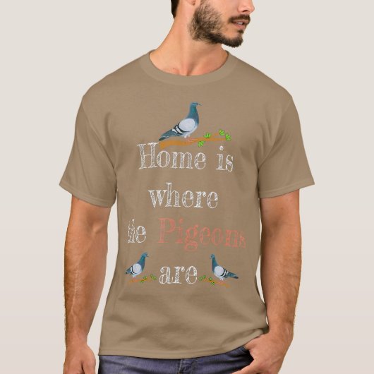 Schattige Homing Pigeon Racing Tshirt Coo Coo (Voorkant)