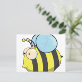 Schattige hommel briefkaart (Staand voorkant)