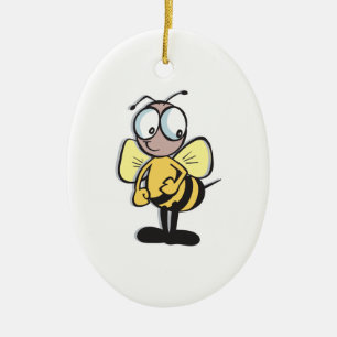 schattige hommel keramisch ornament