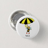 Schattige Hommels Ronde Button 3,2 Cm (Voorkant /achterkant)