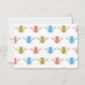 Schattige hommelwaardering bedankkaart (Achterkant)