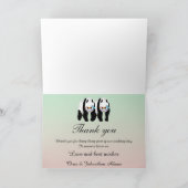 Schattige homobeertjes regenboogbril Bedankt (Binnen)