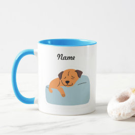 Schattige Hond Aanpasbare-Naam Mok