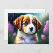 schattige hond briefkaart (Voorkant / Achterkant)