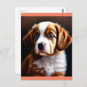 schattige hond briefkaart (Voorkant / Achterkant)