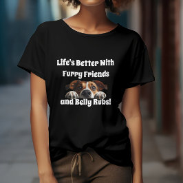 Schattige Hond & Buikmassage T-shirt