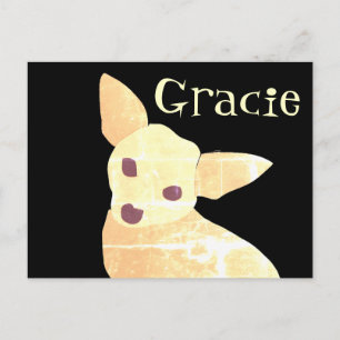 Schattige Hond Chihuahua Leuk Whimsical Briefkaart