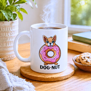 Schattige Hond-Donut Koffiemok