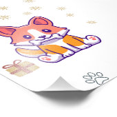 schattige hond foto afdruk (Hoek)