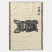 Schattige hond, Franse Bulldog Deken (Voorkant Verticaal)