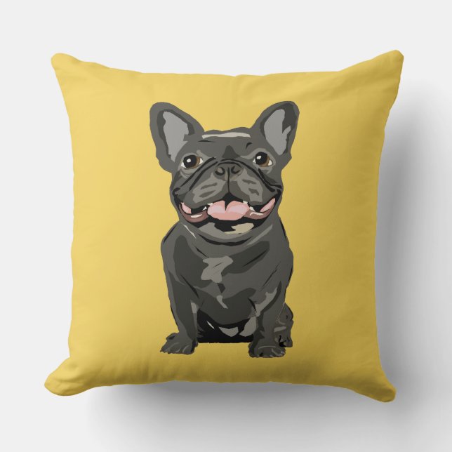 Schattige hond, Franse Bulldog Kussen (Voorkant)