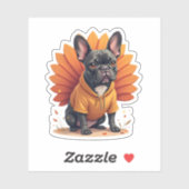 Schattige Hond Franse Dankzegging Kinderen Tiener Sticker (Vel)