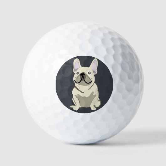 Schattige hond, frenchie golfballen (Voorkant)