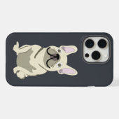 Schattige hond, frenchie iPhone hoesje (Achterkant horizontaal)