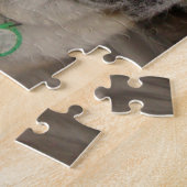 schattige hond gekleed voor kerstmis legpuzzel (Zijkant)