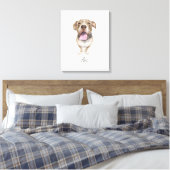 Schattige Hond Genoemd Ari Canvas Afdruk (Insitu (Slaapkamer))