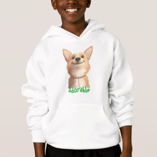 Schattige Hond Illustratie Hoodie - Perfect voor P