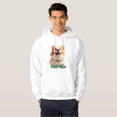 Schattige Hond Illustratie Hoodie - Perfect voor P (Voorkant volledig)