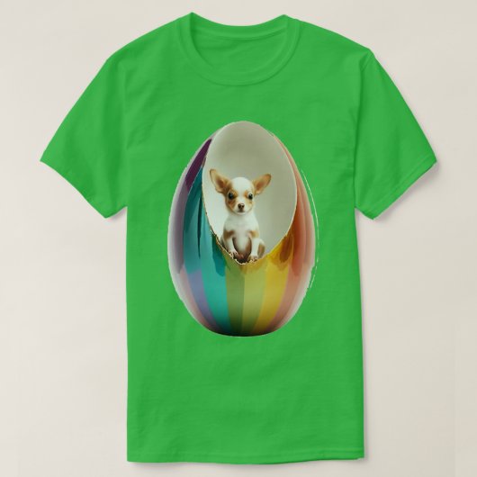 Schattige hond in Eggcellent T-shirt (Design voorkant)
