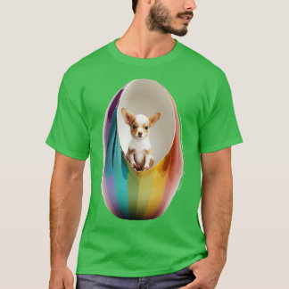Schattige hond in Eggcellent T-shirt