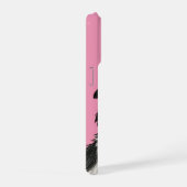 Schattige hond in roze iPhone hoesje (Rechterkant)