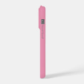 Schattige hond in roze iPhone hoesje (Linkerkant)