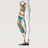 Schattige hond in winterstijl leggings (Links)