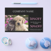 Schattige hond kat huisdier oppasser dier oppasste flyer (Enkel)