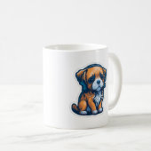 schattige hond koffiemok (Voorkant rechts)